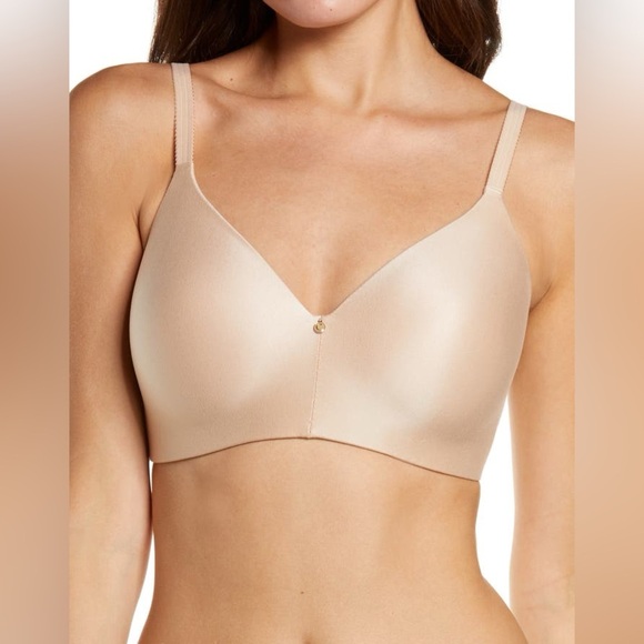 NWT Chantelle C Comfort Wireless Bra Ultra Nude Size 38C - Picture 1 of 7